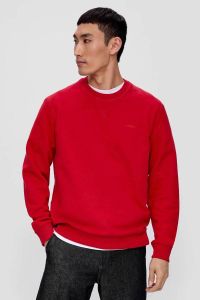 S.Oliver sweater met logo rood