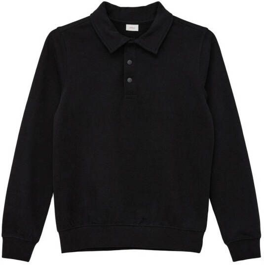 S.Oliver sweater zwart Effen 140 | Sweater van
