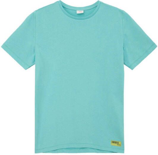 S.Oliver T-shirt met backprint mintgroen