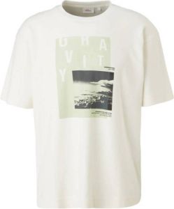 S.Oliver T-shirt met printopdruk ecru