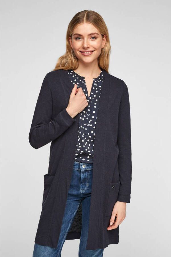 S.Oliver Vest met opgestikte zakken en zonder sluiting