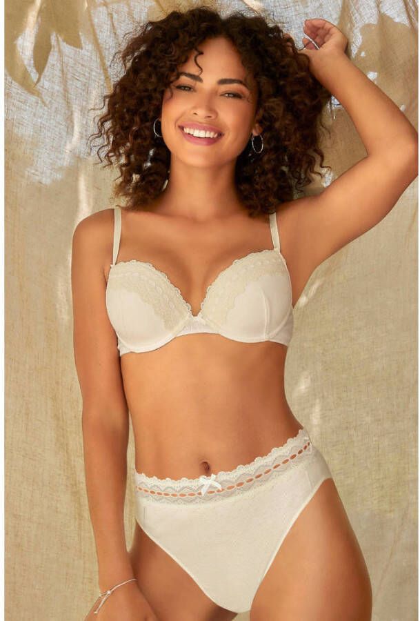 S.Oliver RED LABEL Beachwear Bh met steuncups Claire in modieus ribbreisel-design