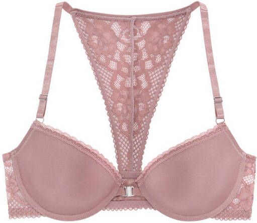 S.Oliver RED LABEL Beachwear Bh met steuncups Lisette met voorsluiting en mooie kanten achterkant