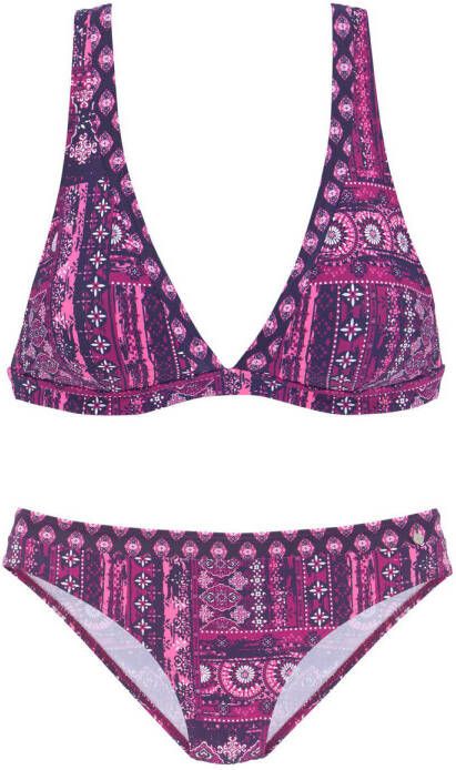s.Oliver voorgevormde bikini paars roze