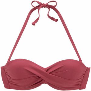 S.Oliver RED LABEL Beachwear Beugelbikinitop in bandeaumodel Rome in wikkellook