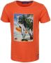 Someone T-shirt Wally met printopdruk oranje - Thumbnail 1