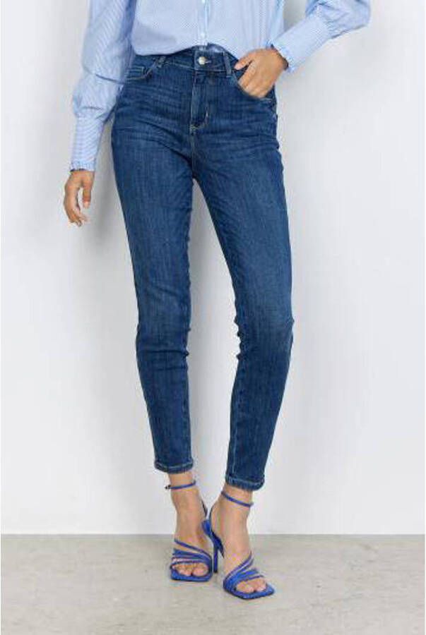 Soyaconcept high waist slim fit jeans KIMBERLY PATRIZIA blauw