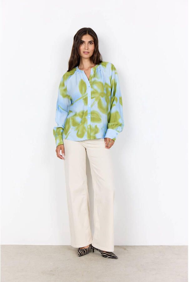Soyaconcept regular fit blouse met V-hals model 'CATE 2' - Foto 3