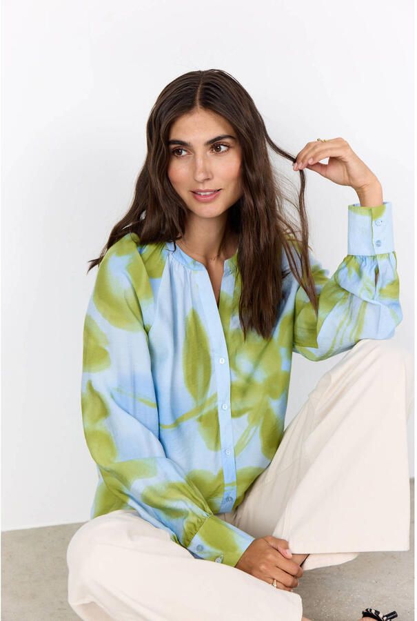 Soyaconcept regular fit blouse met V-hals model 'CATE 2' - Foto 2