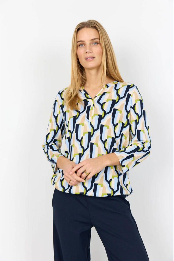 Soyaconcept T-shirt met 3 4-mouw model 'FELICITY'