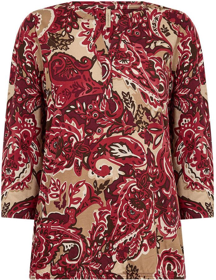 Soyaconcept blousetop met paisley print rood - Foto 2