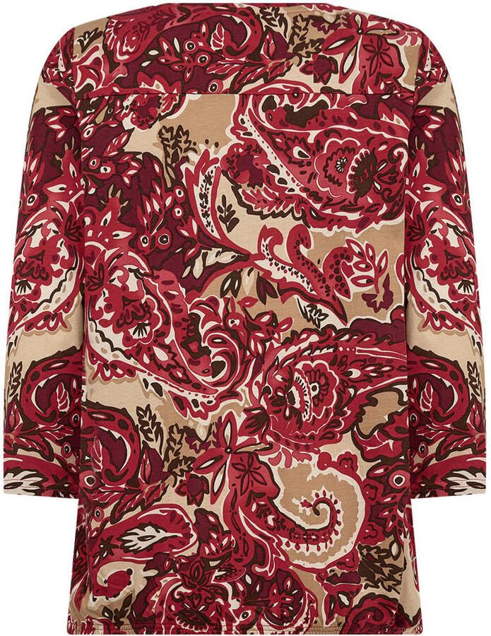 Soyaconcept blousetop met paisley print rood - Foto 1