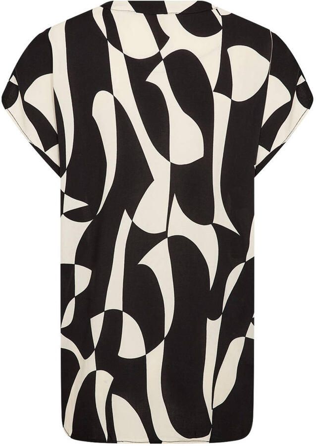 Soyaconcept regular fit blouse van viscose met V-hals model 'CHANISE' - Foto 2