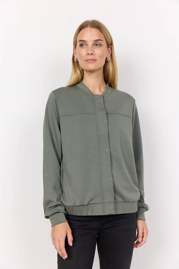 Soyaconcept Sweatjack met drukknoopsluiting model 'BANU' - Foto 3