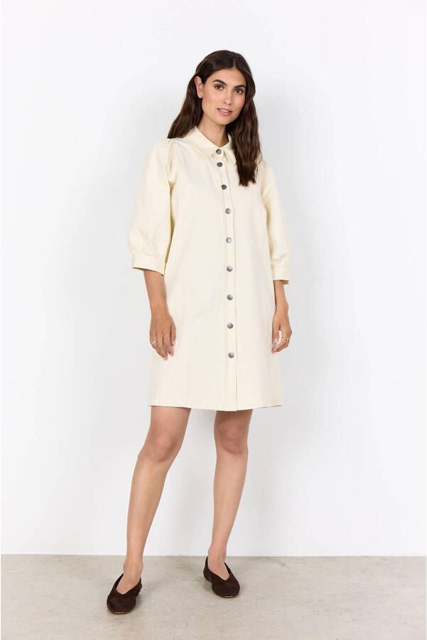 Soyaconcept denim blousejurk ecru - Foto 2