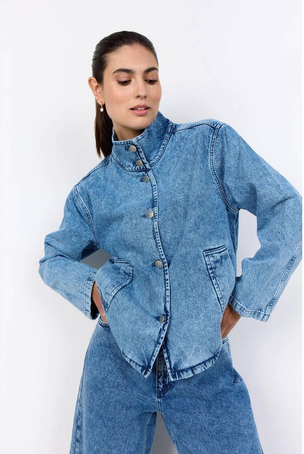Soyaconcept denim spijkerjas medium blue denim - Foto 2