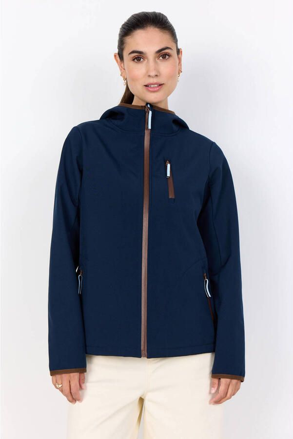 Soyaconcept fleecevest donkerblauw
