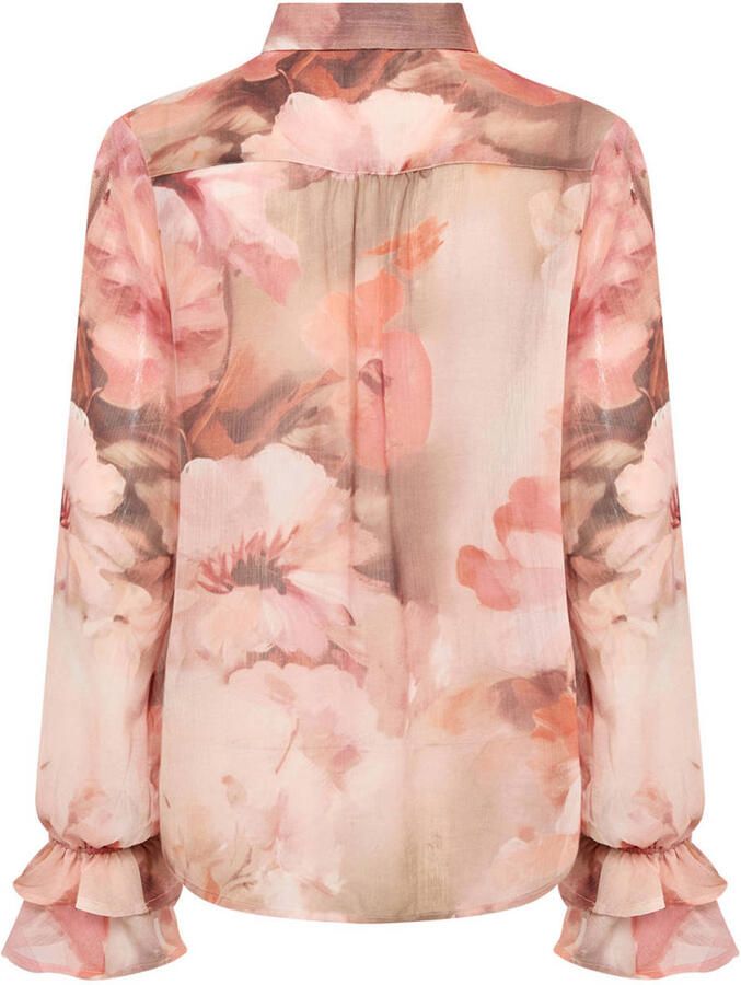 Soyaconcept gebloemde blouse roze - Foto 2