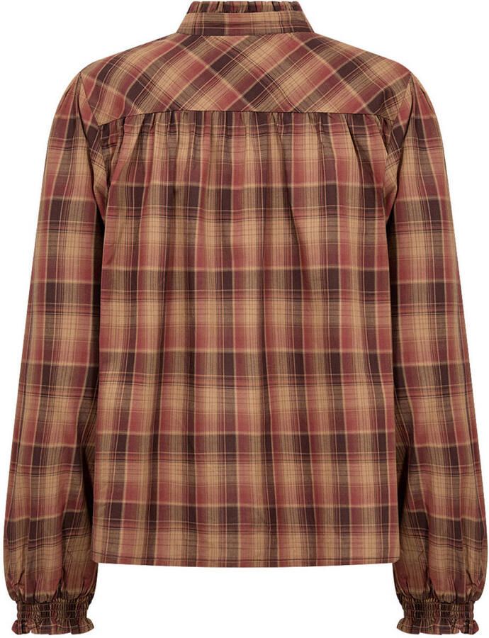 Soyaconcept geruite blouse bruin - Foto 2