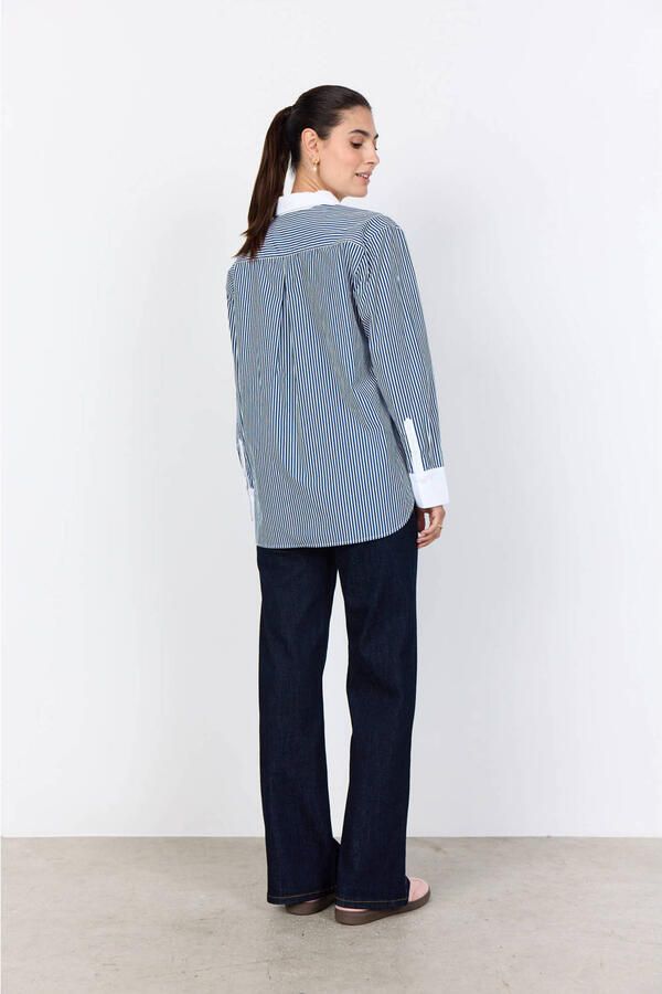 Soyaconcept gestreepte blouse blauw - Foto 2