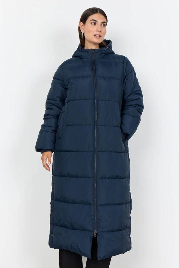 Soyaconcept gewatteerde jas donkerblauw