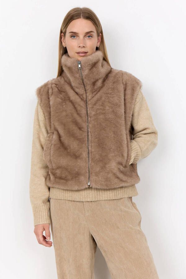Soyaconcept gilet lichtbruin