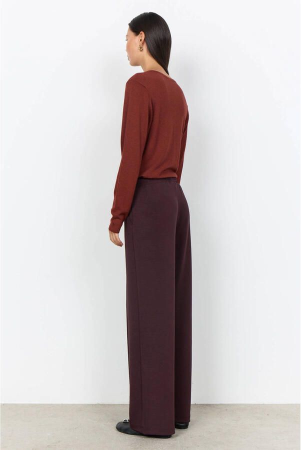 Soyaconcept high waist wide leg broek donkerpaars - Foto 2