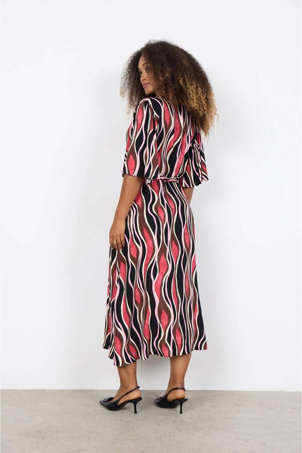 Soyaconcept regular fit midi-jurk van pure viscose model 'Cammi' - Foto 3