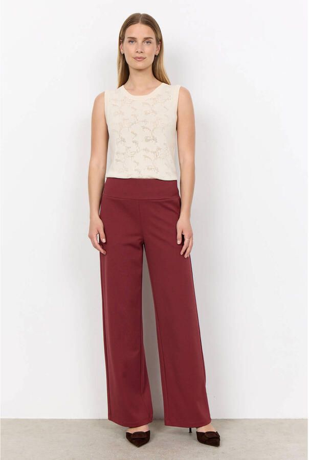 Soyaconcept regular fit pantalon rood - Foto 2
