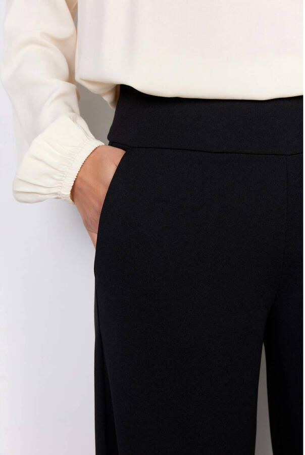 Soyaconcept Klassieke Wijde Pijp Broek Zwart Black Dames