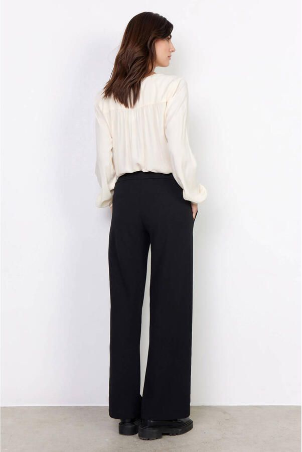 Soyaconcept Klassieke Wijde Pijp Broek Zwart Black Dames - Foto 2