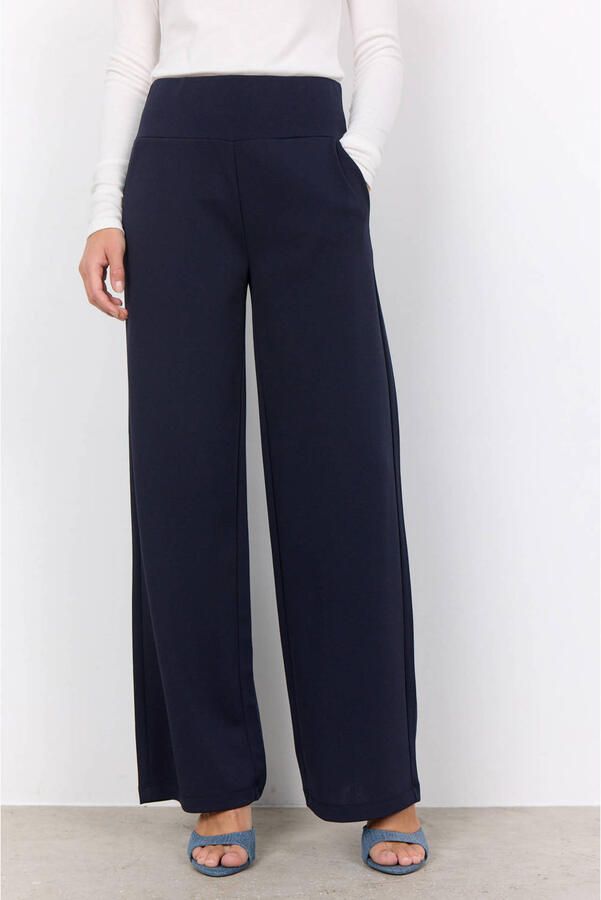 Soyaconcept regular waist pantalon donkerblauw