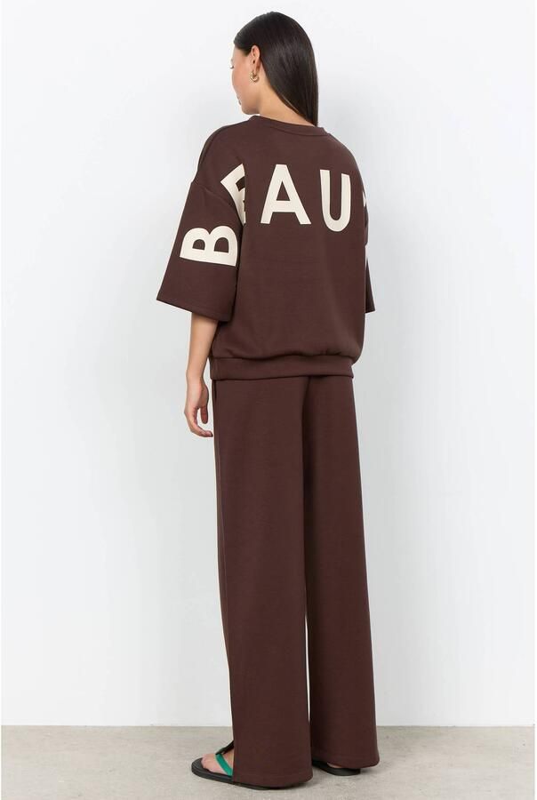 Soyaconcept sweater met backprint donkerbruin - Foto 3