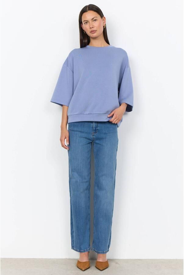 Soyaconcept sweater met backprint lichtblauw - Foto 2