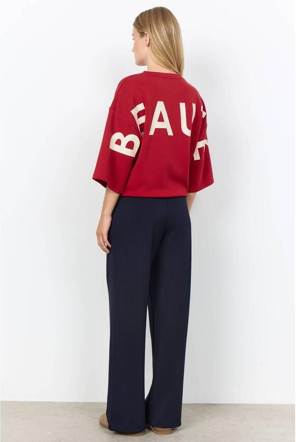 Soyaconcept sweater met backprint rood - Foto 3