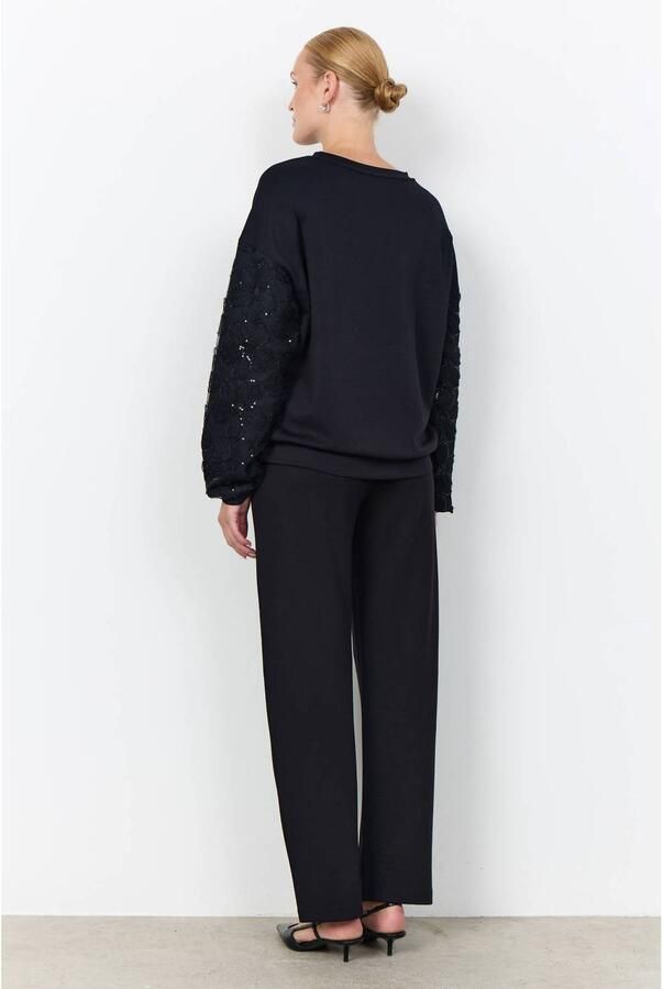 Soyaconcept sweater met pailletten zwart - Foto 3