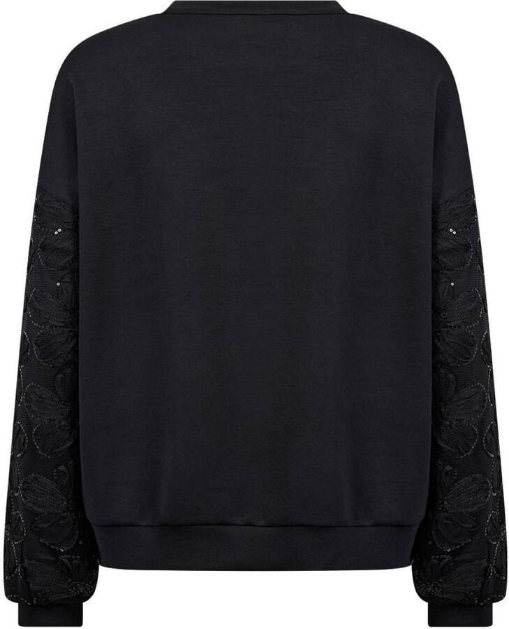 Soyaconcept sweater met pailletten zwart - Foto 2