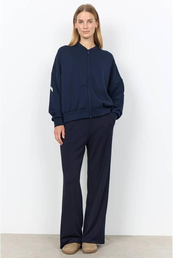 Soyaconcept sweatvest met backprint donkerblauw - Foto 2