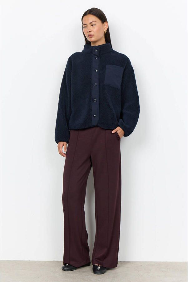 Soyaconcept teddy jas donkerblauw - Foto 2