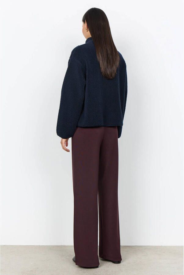 Soyaconcept teddy jas donkerblauw - Foto 3