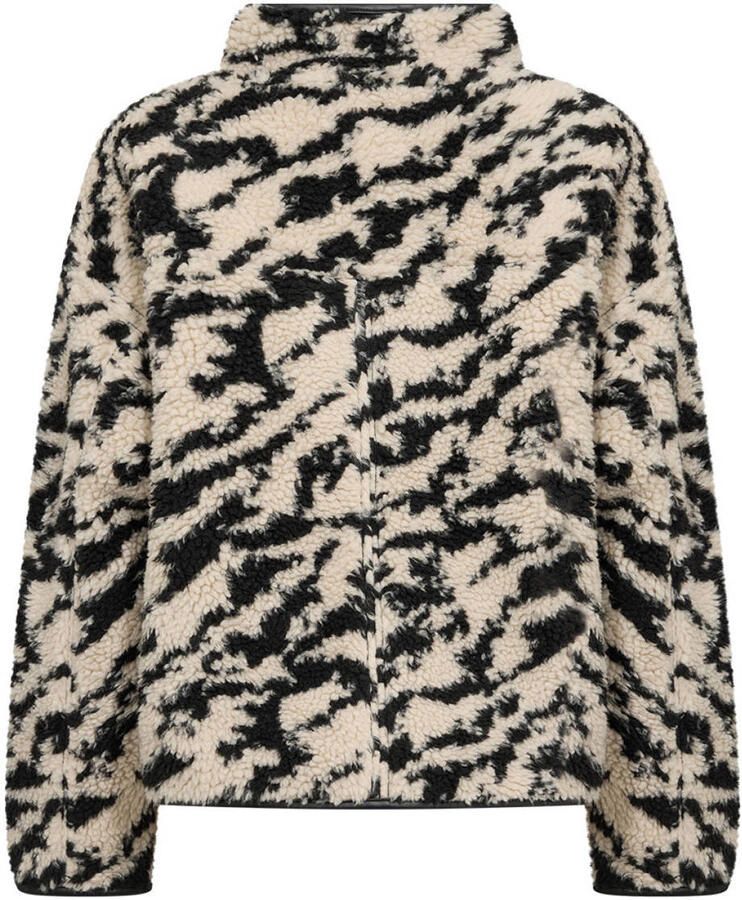 Soyaconcept teddy jas met print zwart - Foto 2