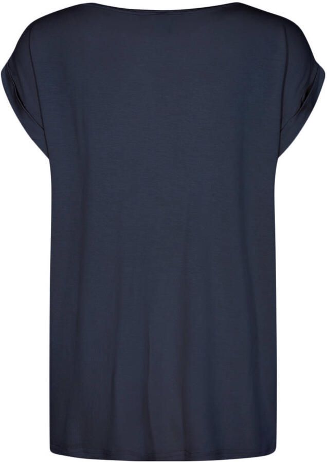 Soyaconcept Shirtblouse SC-Thilde6 met boord en voorzijde van satijn de achterkant van jersey