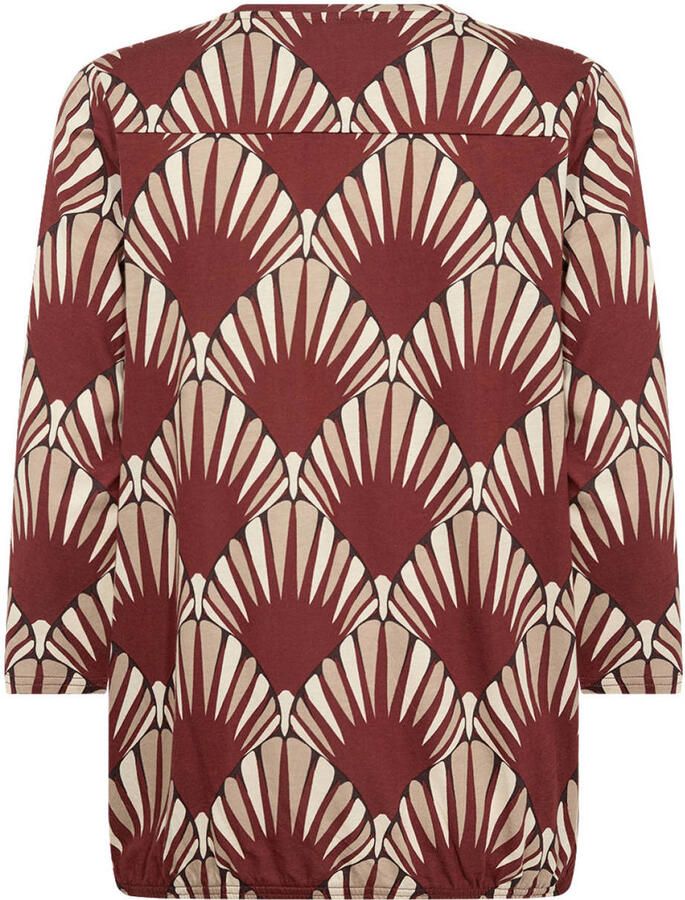 Soyaconcept top met print bruin