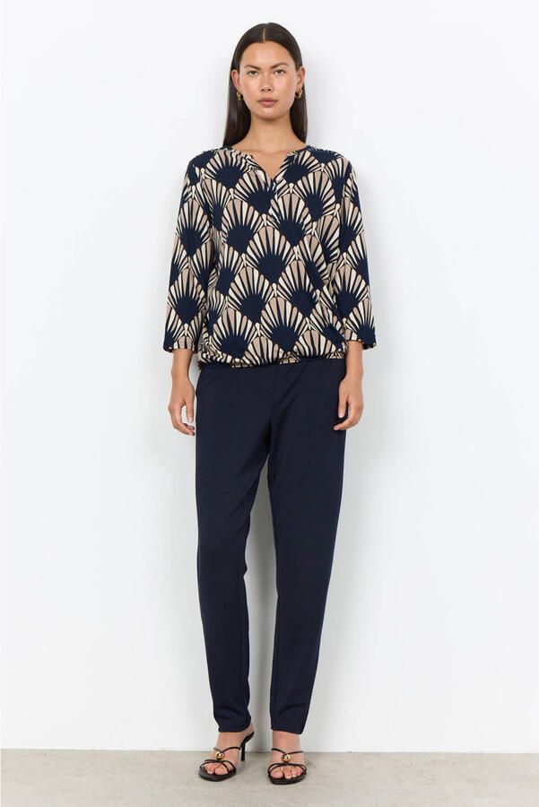 Soyaconcept top met print donkerblauw - Foto 2