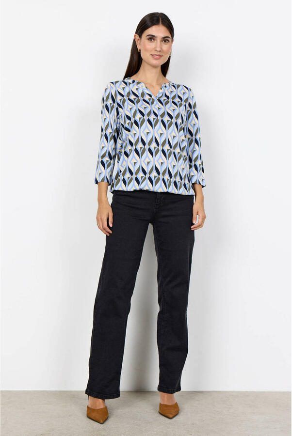 Soyaconcept top met print lichtblauw - Foto 2