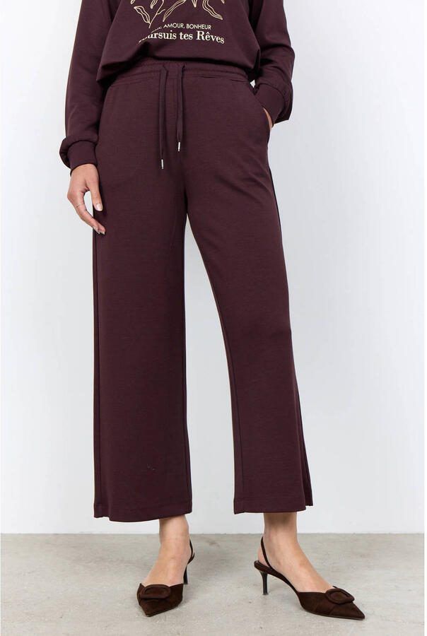 Soyaconcept wide leg broek donkerpaars