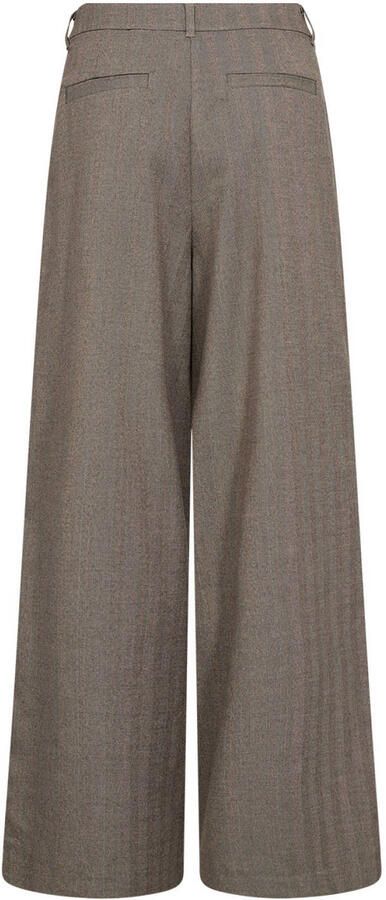 Soyaconcept wide leg gemêleerde broek taupe - Foto 3