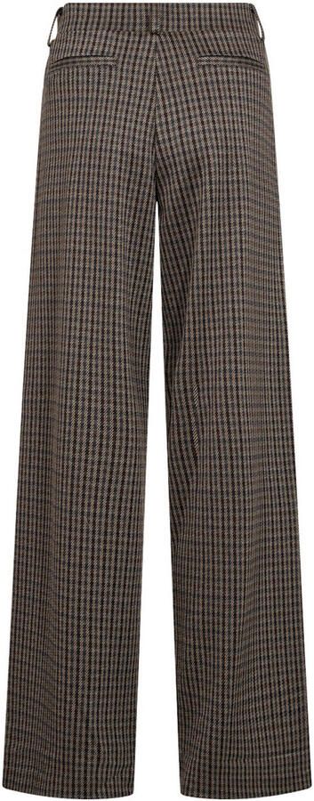 Soyaconcept wide leg geruite broek donkerbruin - Foto 2