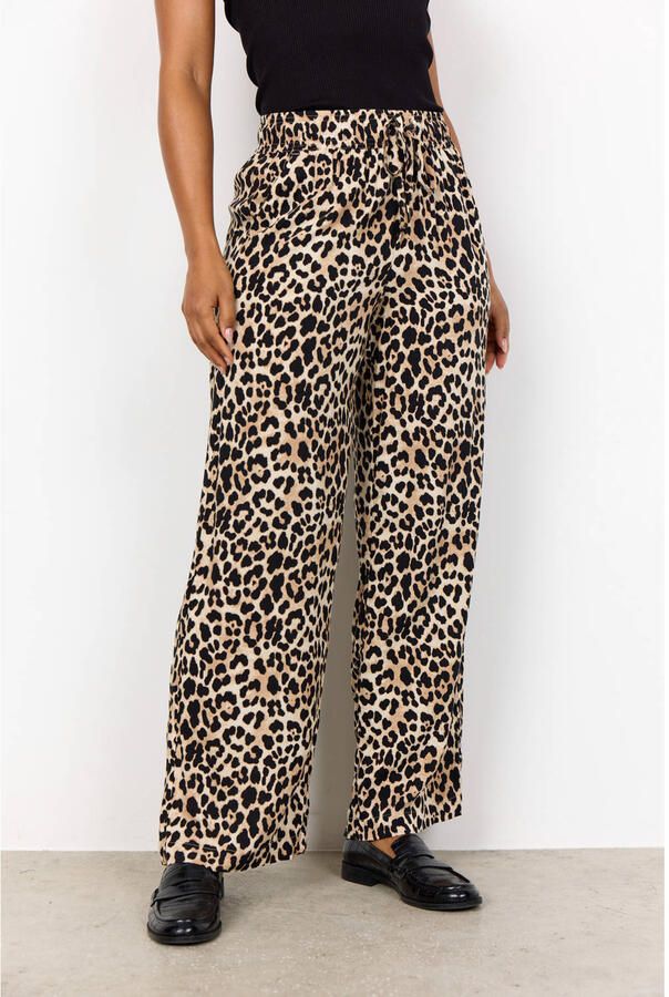 Soyaconcept Straight leg stoffen broek met elastische band model 'PIETTA' - Foto 3