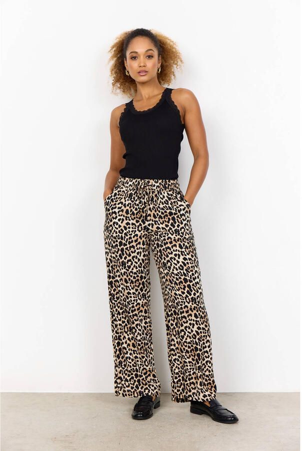Soyaconcept Straight leg stoffen broek met elastische band model 'PIETTA' - Foto 2